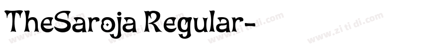 TheSaroja Regular字体转换